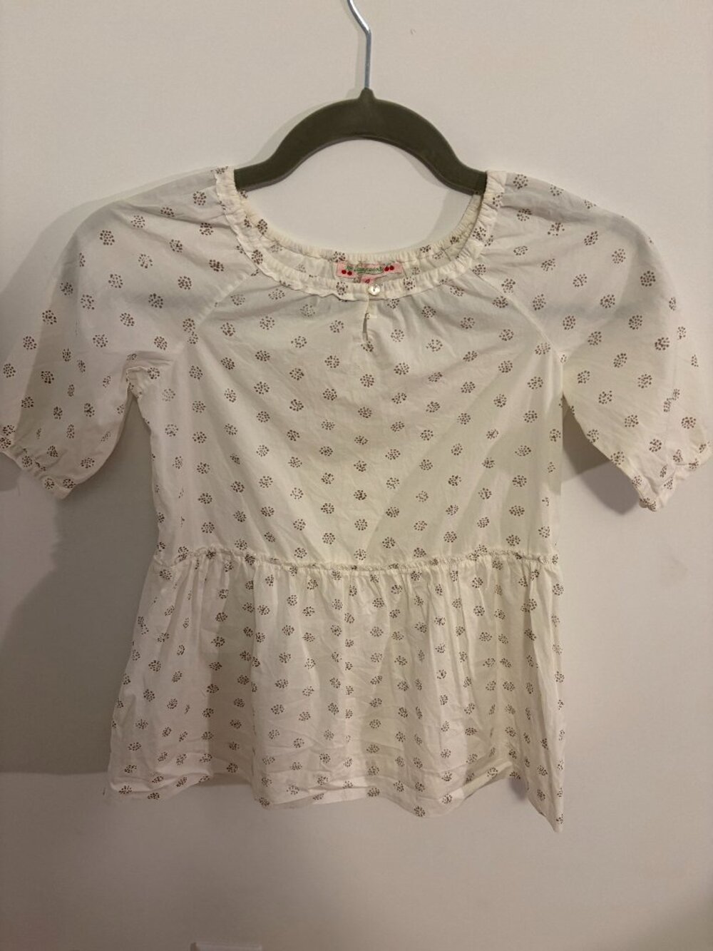 Bonpoint dress with gold flower prints size 4